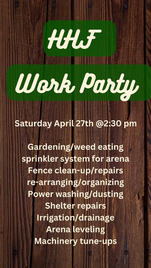 Work party April 27
